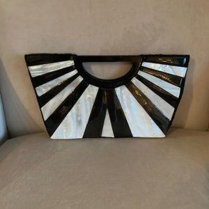 Unique Black & White Handbag
